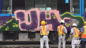 Ini Penampakan Gerbong MRT Jakarta yang Dicorat-coret