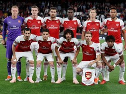 Manajer Unai Emery melakukan sejumlah perubahan dalam starting line-up yang diturunkan. Lucas Toreira melakoni debut resmi bersama The Gunners. (David Klein/REUTERS)