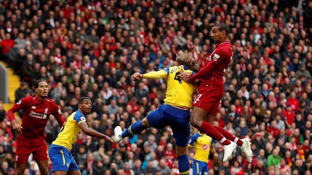 Hasil Liga Inggris: Bungkam Southampton, Liverpool Puncaki Klasemen
