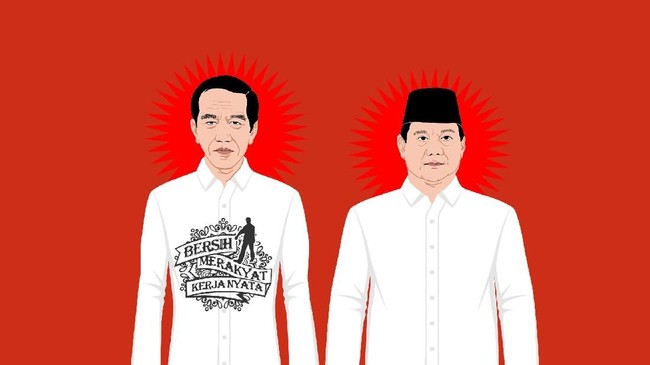 Kata Jokowi dan Prabowo Soal Pembakaran Bendera HTI