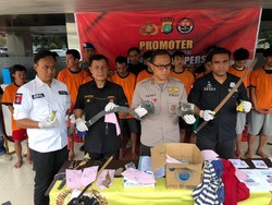 Serang Polisi dan Suporter, 14 Anggota Geng Ditangkap