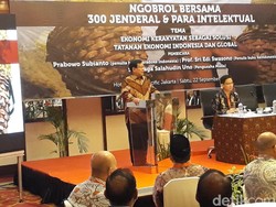 Luncurkan Buku, Prabowo Singgung Darmin soal Ekonomi Bocor