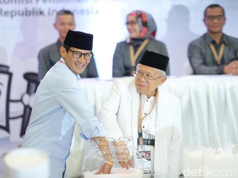 Kilas Balik Performa Maruf Amin dan Sandiaga Saat Debat Perdana