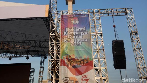 Begini Persiapan Deklarasi Kampanye Damai di Monas