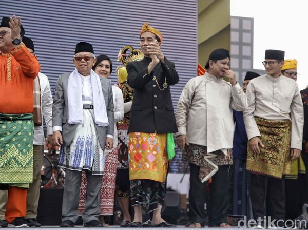 Melihat Lagi Momen Unik Deklarasi Kampanye Damai di Monas