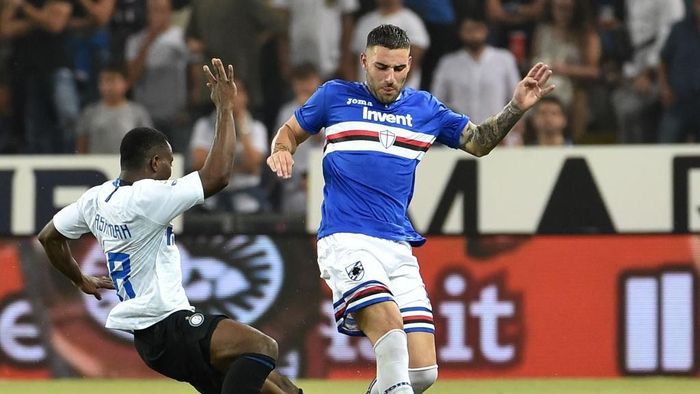 Inter Milan susah payah menumbangkan Sampdoria di pekan kelima Liga Italia 2018/2019, Minggu (23/9/2018) dini hari WIB. (Foto: Paolo Rattini/Getty Images) Inter Milan susah payah menumbangkan Sampdoria di pekan kelima Liga Italia 2018/2019, Minggu (23/9/2018) dini hari WIB. (Foto: Paolo Rattini/Getty Images)