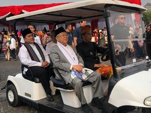 Karnaval Kampanye Damai: Jokowi Adat Bali, Maruf Amin Celana Panjang Karnaval Kampanye Damai: Jokowi Adat Bali, Maruf Amin Celana Panjang