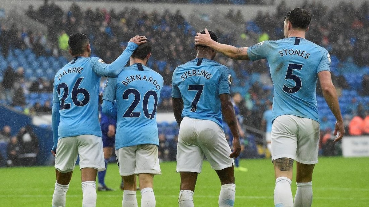 Manchester City menang 5-0 atas Cardiff City (Rebecca Naden/REUTERS)