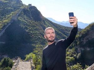 Foto: Tembok China dan Ketampanan David Beckham