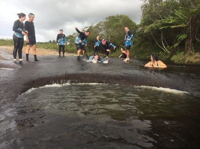 Potret Sungai Jacuzzi Alami di Kolombia