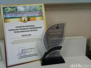 Kwarnas Gerakan Pramuka Beri Penghargaan ke detikcom