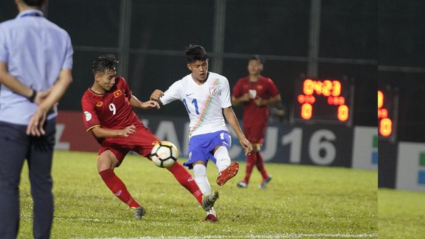 Timnas Vietnam kalah dari India 0-1 di laga Grup C Piala Asia U-16. (