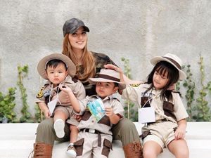 7 Gaya Kece Nia Ramadhani bersama Anak-anaknya