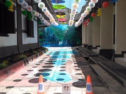 Lukisan 3D yang Jadi Spot Foto di Kantor Disbudpar Garut