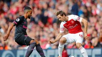 Menjamu Everton di Emirates Stadium, Minggu (23/9/2018) malam WIB, Arsenal mendapatkan perlawanan ketat di babak pertama. Reuters/Eddie Keogh.