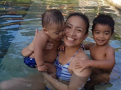 Kebersamaan Keponakan Prabowo, Sara Djojohadikusumo dan si Kecil