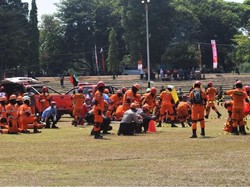 Gelar Simulasi Gempa, Basarnas Gunakan Helikopter Jenis Douphin