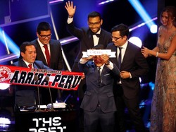 Peru juga ikut berbahagia. Suporter timnas Peru memenangi Fans Award. (Foto: John Sibley/Action Images via Reuters)