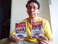 Kreatif, Pria Ini Modifikasi Mainan Bergambar Capres-Cawapres