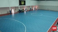 Lapangan futsal di Wisma FAM.