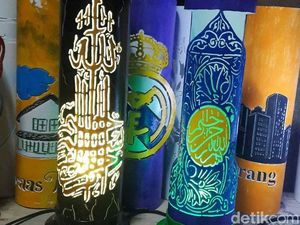 Pipa Paralon Disulap Pemuda Lamongan Menjadi Lampu Hias, Keren!