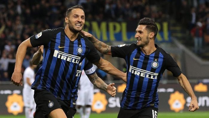 Inter MIlan menang 2-1 atas Fiorentina di lanjutan Serie A. (Foto: Emilio Andreoli/Getty Images) Inter MIlan menang 2-1 atas Fiorentina di lanjutan Serie A. (Foto: Emilio Andreoli/Getty Images)