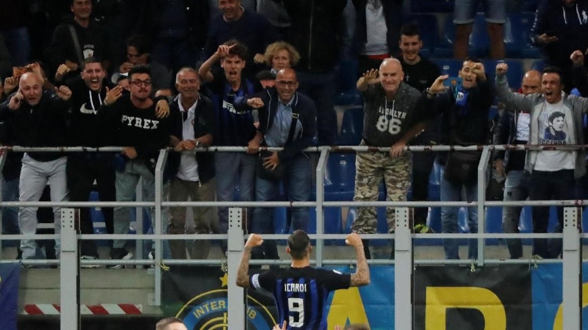 Mauro Icardi buka keran golnya di Serie A musim ini (Stefano Rellandini/Reuters)