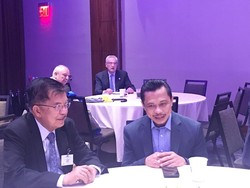 JK Sarapan Bareng Imam Masjid di New York Shamsi Ali