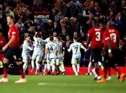 Derby mendapat giliran pertama dan melakukan babak tos-tosan dengan percaya diri. Tim besutan Frank Lampard ini sukses menceploskan delapan penaltinya ke gawang MU. (Foto: Jan Kruger/Getty Images)