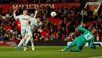 MU tertinggal. Derby mencetak gol kedua lewat sundulan pemain pengganti Jack Marriott di menit ke-85. The Rams hanya berjarak beberapa menit saja dari kemenangan. (Foto: Andrew Boyers/Action Images via Reuters)