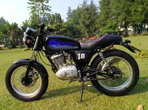Modif Suzuki Thunder 125 Si Api Biru