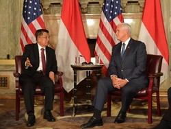 Jelang 70 Tahun Hubungan RI-AS, JK Temui Mike Pence di New York