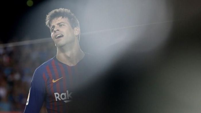 Blunder Gerard Pique membuat Barcelona kalah di kandang Leganes 1-2. (Foto: Pau Barrena/AFP Photo) Blunder Gerard Pique membuat Barcelona kalah di kandang Leganes 1-2. (Foto: Pau Barrena/AFP Photo)