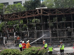 Gerbang Tol Depan BPK Hangus Terbakar, Petugas Diperiksa