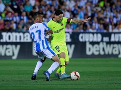Barcelona bertandang ke Estadio Municipal de Butarque di laga pekan keenam La Liga. Blaugrana di atas kertas diunggulkan karena datang sebagai pemimpin klasemen, sementara tuan rumah menuju ke pertandingan sebagai juru kunci. (Foto: Gonzalo Arroyo Moreno/Getty Images)