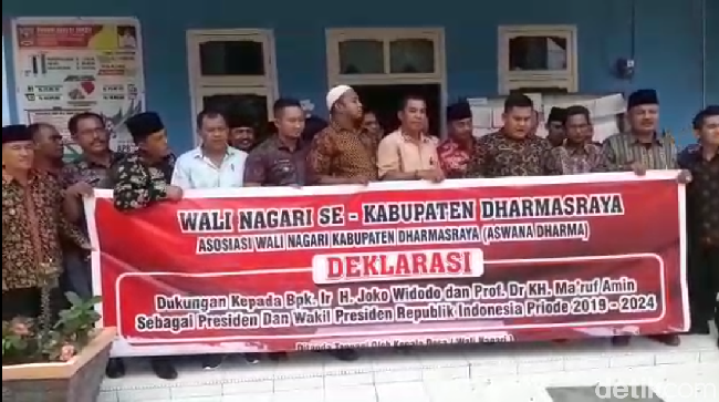 Usai Dilantik, Wali Kota di Sumbar Dukung Jokowi