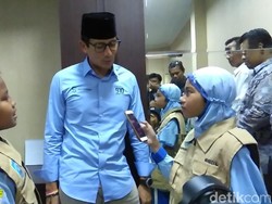 Saat Sandiaga Uno Ladeni Pertanyaan Wartawan Cilik