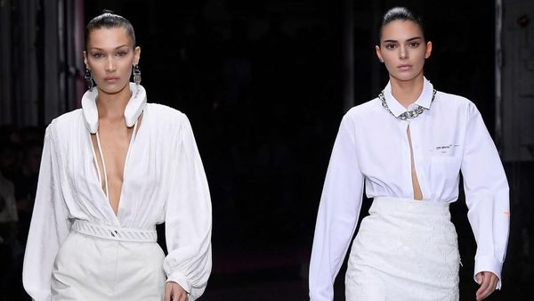 Duel Kendall Jenner dan Bella Hadid di Catwalk Off-White, Seksian Siapa?