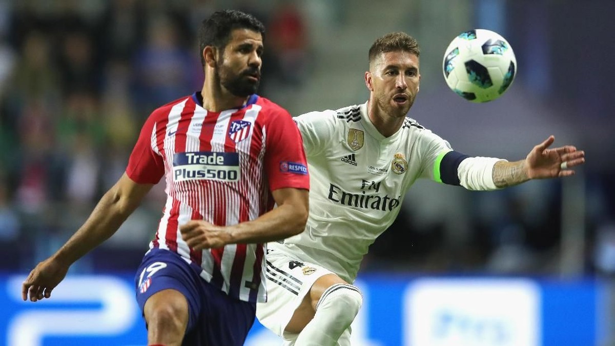 Derby Madrid di Piala Super Eropa 2018. (Foto: Alexander Hassenstein/Getty Images)