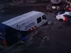 Tsunami di Palu, Kantor Ditlantas Polda Sulteng Rusak Berat
