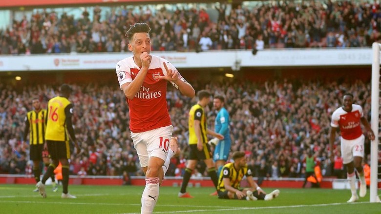 Hasil Liga Inggris: Arsenal Taklukkan Watford 2-0