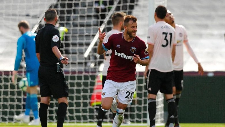 Hasil Liga Inggris: MU Tumbang 1-3 di Kandang West Ham