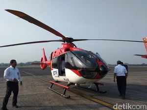 Pagi-pagi Menhub Naik Heli ke Bandung