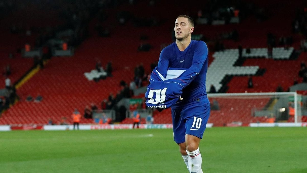 Eden Hazard bakal jadi ancaman untuk Liverpool (Lee Smith/REUTERS)