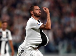 Kemenangan Juve kemudian dimantapkan oleh Leonardo Bonucci lewat golnya di menit ke-76. Foto: Gabriele Maltinti/Getty Images