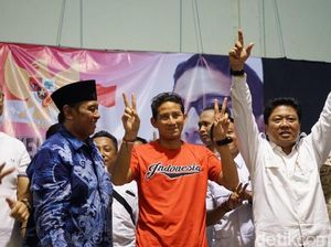 Dinilai Timses Jokowi Skor Minus 3, Sandiaga: Kita Unggul 2-0