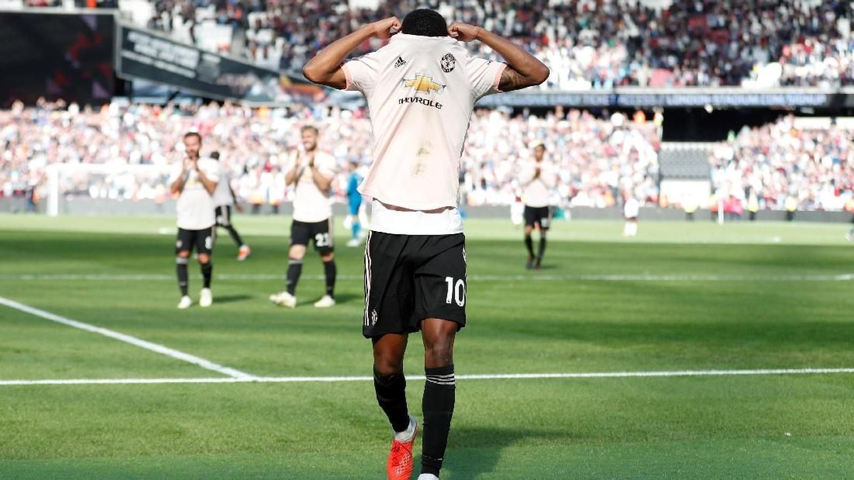 Manchester United tumbang di markas West Ham United (Foto: Matthew Childs/Action Images via Reuters)