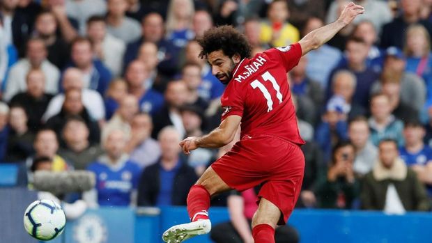 Mohamed Salah gagal cetak gol di babak pertama.