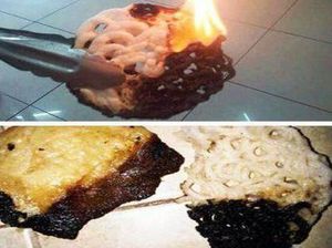 Nggak Cuma Kopi Instan, Makanan Berikut Ini Pasti Menyala kalau Dibakar