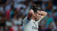Gareth Bale belum bisa menunjukkan diri menjadi pengganti Cristiano Ronaldo di Real Madrid. Dia sudah 357 menit tanpa gol. Dalam tujuh laga ada 3 gol sumbangan Bale. (Foto: Gonzalo Arroyo Moreno/Getty Images)